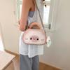 Internet Celebrity Cute Biscuits Kitten Bag 2025 New Japanese Cartoon Girl Foreign Versatile Messenger Small Round Bag Tide