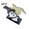Decorative Napkin Dispenser Halloween Ghost Wooden Holder, Cute Paper Towel Holder Stand, Freestanding Tissue Organizer for Home Kitchen Restaurant