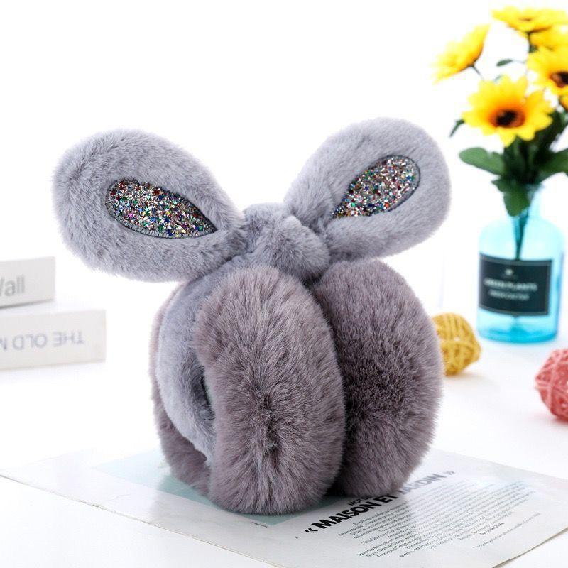 Dámské skládací korejské chlupaté náušníky vysoké hodnoty pro ochranu proti chladu na podzim a v zimě