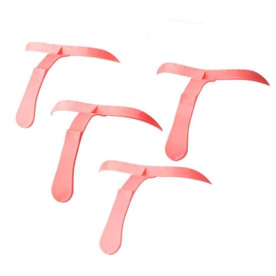 Flat Eyebrow 4Pcs Guide Drawing Ruler Template Model Makeup Cosmetic
