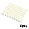 DIY Building Blocks Thin Plate Figures Bricks Size 8 X 10 Dots 6Pcs Compatible Brand Educational Construction Creative Toys