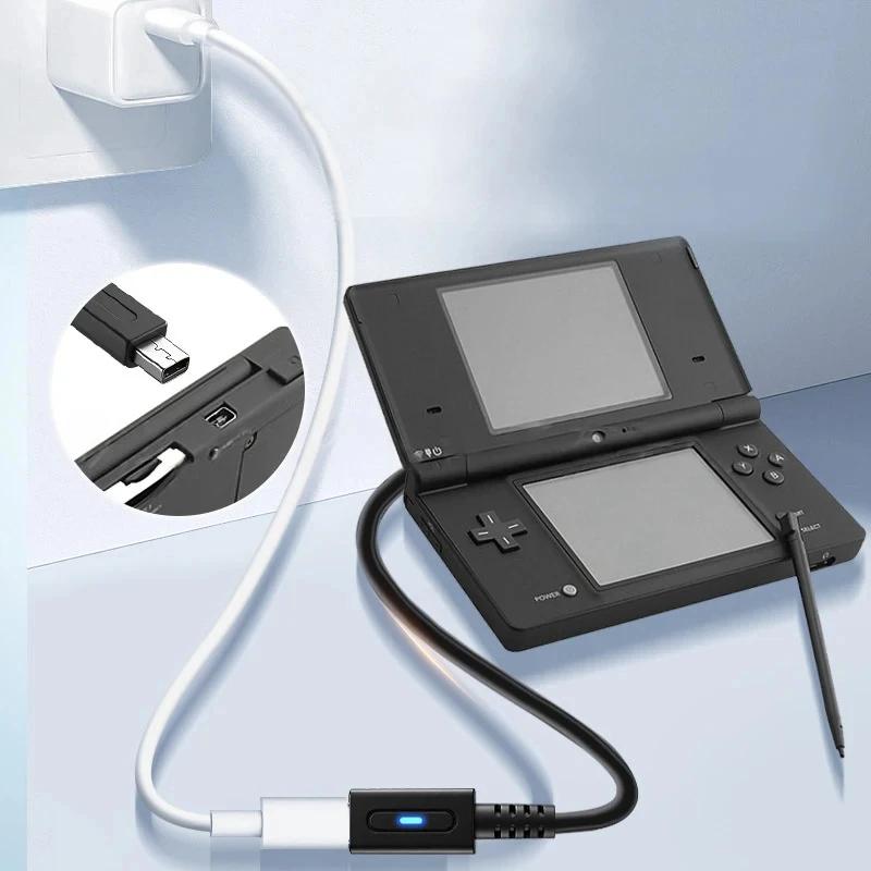 Typ-C Buchse auf Retro-Spielekonsole Ladekabel-Adapter für PSP 1000 2000 3000 PSP GO Wii U NDSi 3DS USB-C Stromkonverter