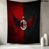 AC Milan Wall Tapestry Aesthetic Wall Hanging Printed Fabric Blanket Decorative Tapestries for Bedroom Living Room Home Decor