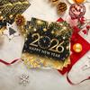 48 Pcs Happy New Year Napk 2026 New Years Eve Party Supplies Black Gold Disposable New Year Paper Napkin for New Years Table Decorations