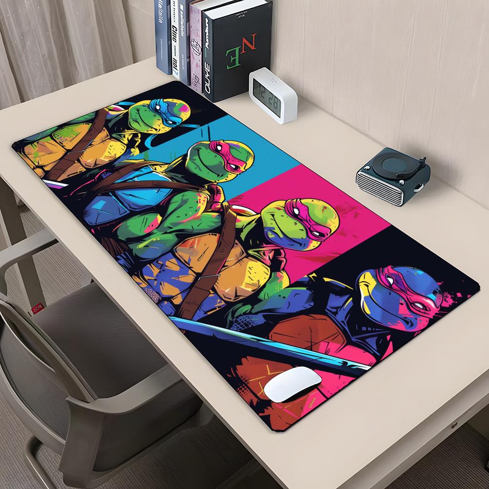 N-Ninjas Turtles Mouse Pad Rubber Antislip Keyboard Pad 40x90cm Mousepad Gaming Accessories XXL Office Computer Mat