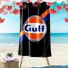 Logo del marchio Gulf asciugamano da spiaggia morbido da bagno da mare assorbente asciugamano da bagno stampa comfort moda asciugamani per viaggi e vacanze