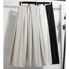 Pantaloni da Loungewear Larghi da Donna Taglie Forti Vita Alta Elastica Pantaloni Casual Culotte Svasati