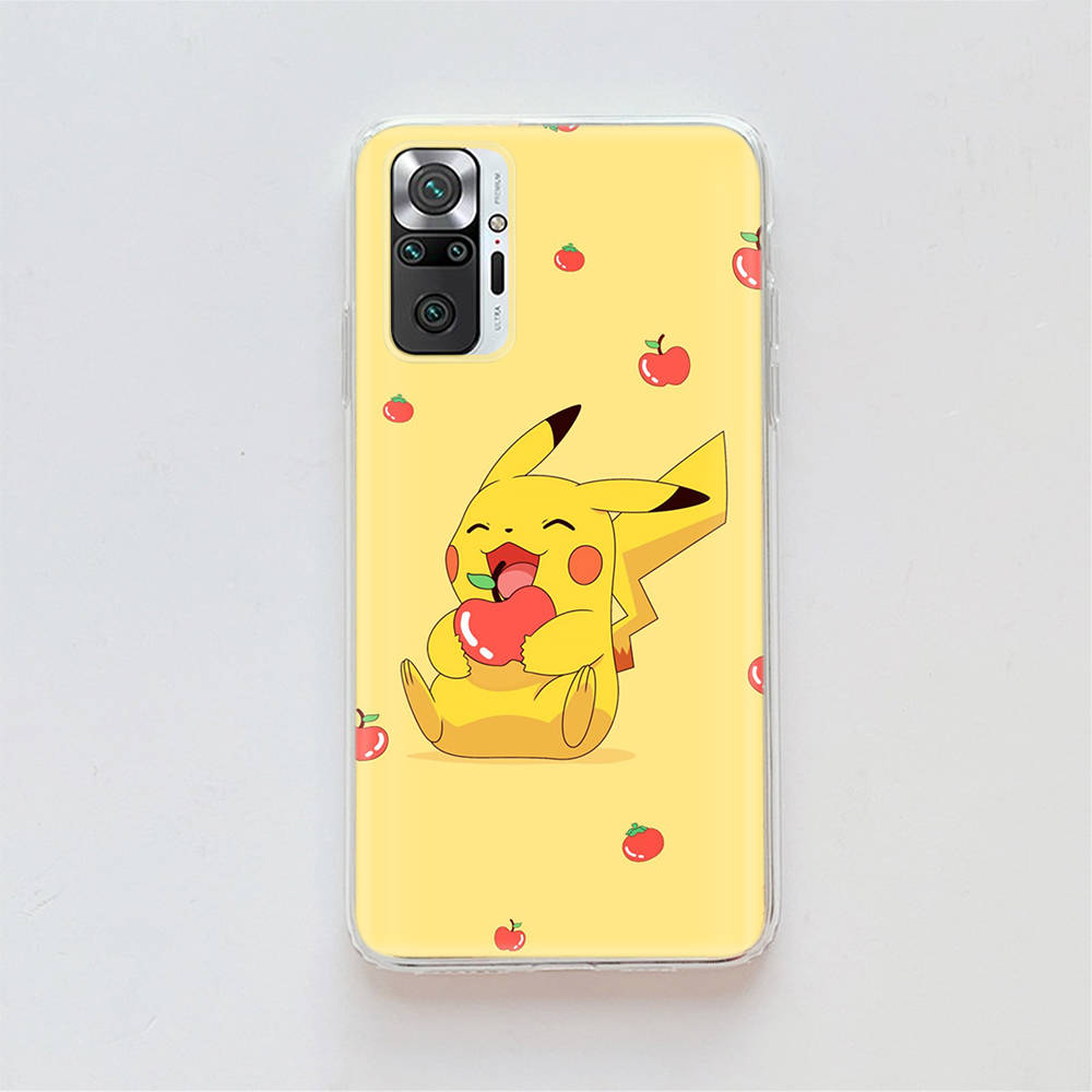 Transparent Case for Samsung A04 A14 A23 A34 A54 M23 M33 M52 M53 Realme Narzo 50 50I 50a Prime C35 C55 C30S 10 9 Pro K-90 Lovely Pikachu