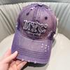 Ny ankomst denim vasket andetungehat dame blød top amerikansk populær kasket trendy solhat