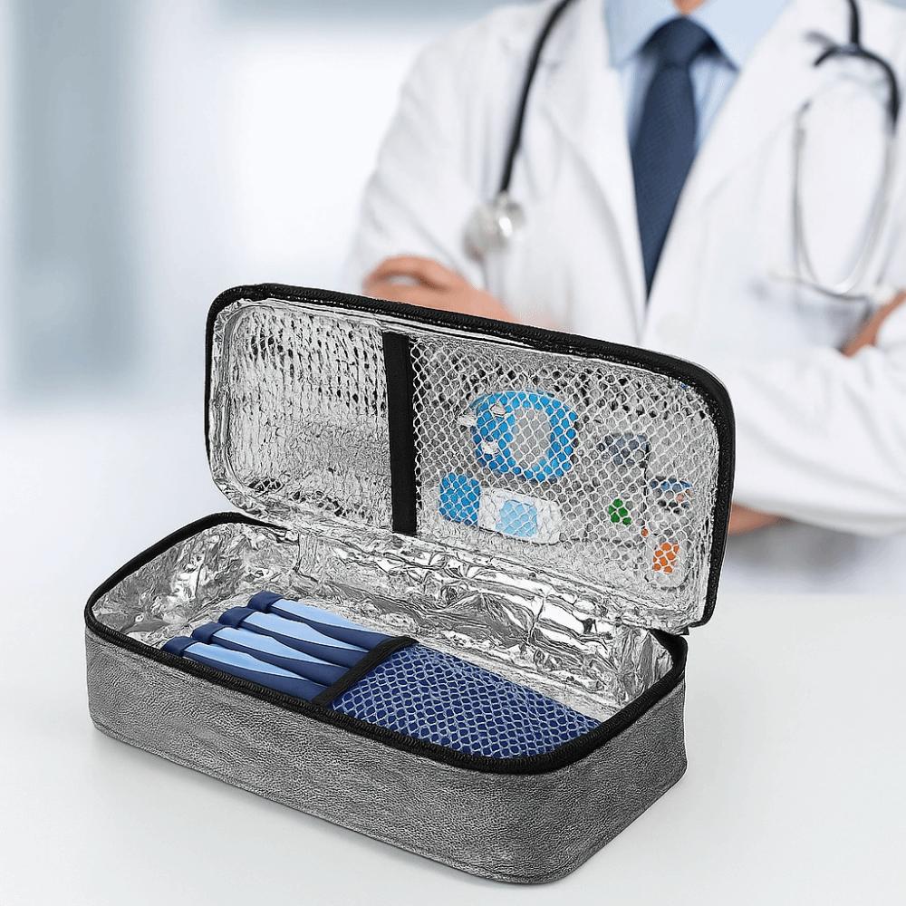 Portable Lightweight Insulin Cooling Bag Wear-resistant Washable Insulin Cooler Waterproof Insulin Carry Case Office