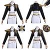 Kpop Demon Hunters Anime Character Black Gold Halloween Role Playing Costume With Pu Leather
