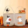 Personligiserad Trick or Treat-påse Halloween Spöklikt Spöke Godishink Gåva till Barn Söt Boo-korg Roliga Festdekorationstillbehör
