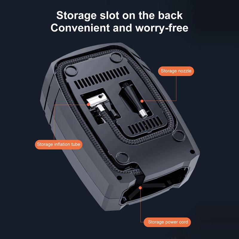 

Tire Inflator Electric Auto Air Pump 3 Gears Brightness Compact Multi-Function Accessories For Sports Motorcycle Home Balls China Mainland