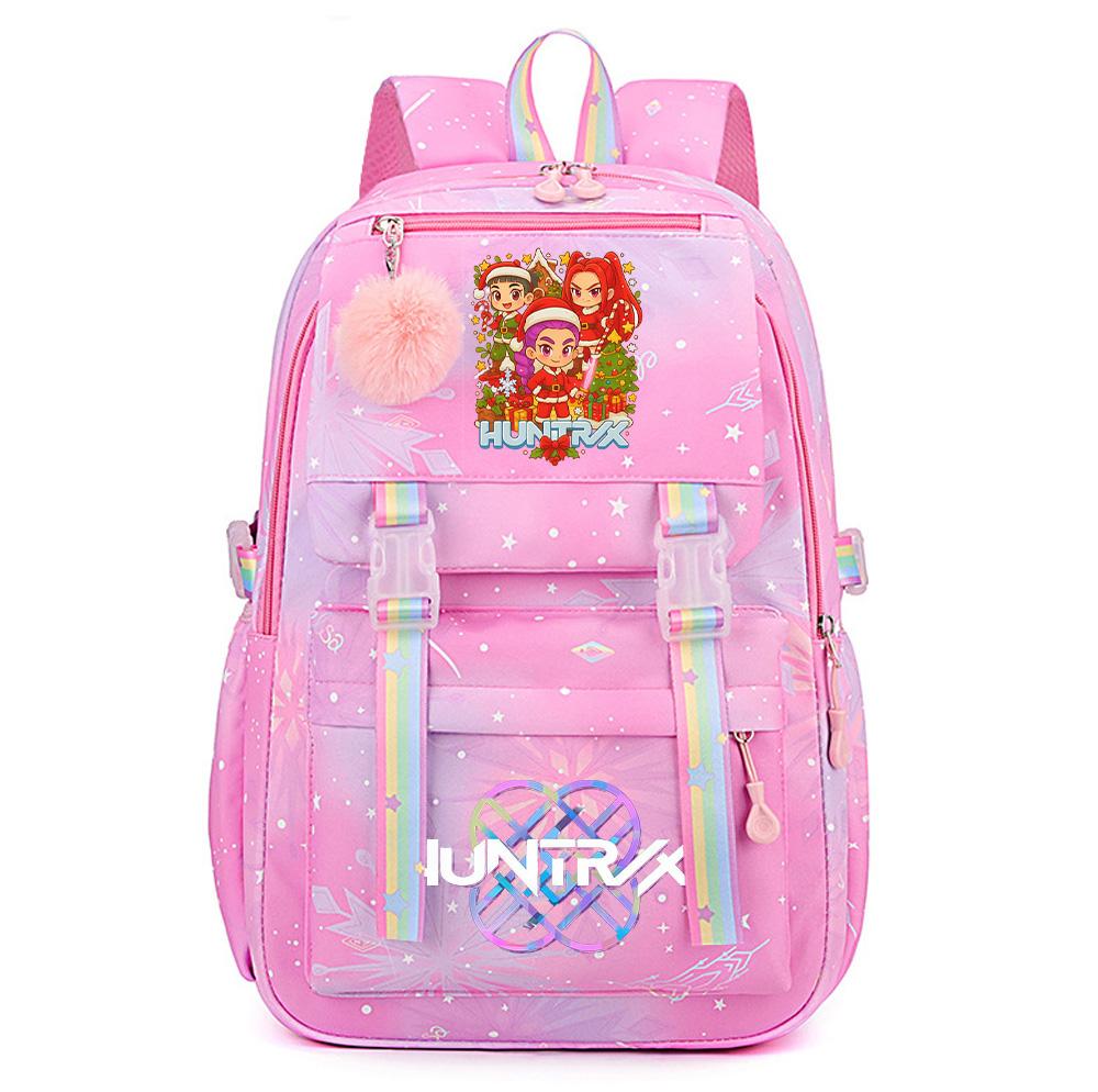 Christmas K-Pop Demon Hunters Printed Large Capacity Waterproof Backpack Teenger Student Girl Boy Schoolbag Bookbag waterproof Travel Bag Mochila