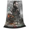 God Of War Kratos Classic Game Blanket Wool Throw Blanket Airplane Travel Portable Soft Warm Bedsprea