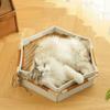 Wear Resistant Cat Sofa Bed Detachable Cat Elevated Bed Breathable Cool Cat Nest  for Cats and Dogs