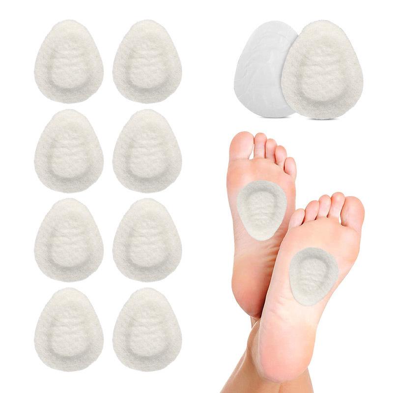 Self-Adhesive Felt Metatarsal Arch Support Pads for High Heels - Breathable, Anti-Abrasion, Half Size