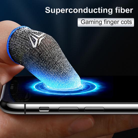 1 Pair Finger Breathable Ultra-thin Game Covers Universal Controller Fingertips Sleeves Thumb Gloves