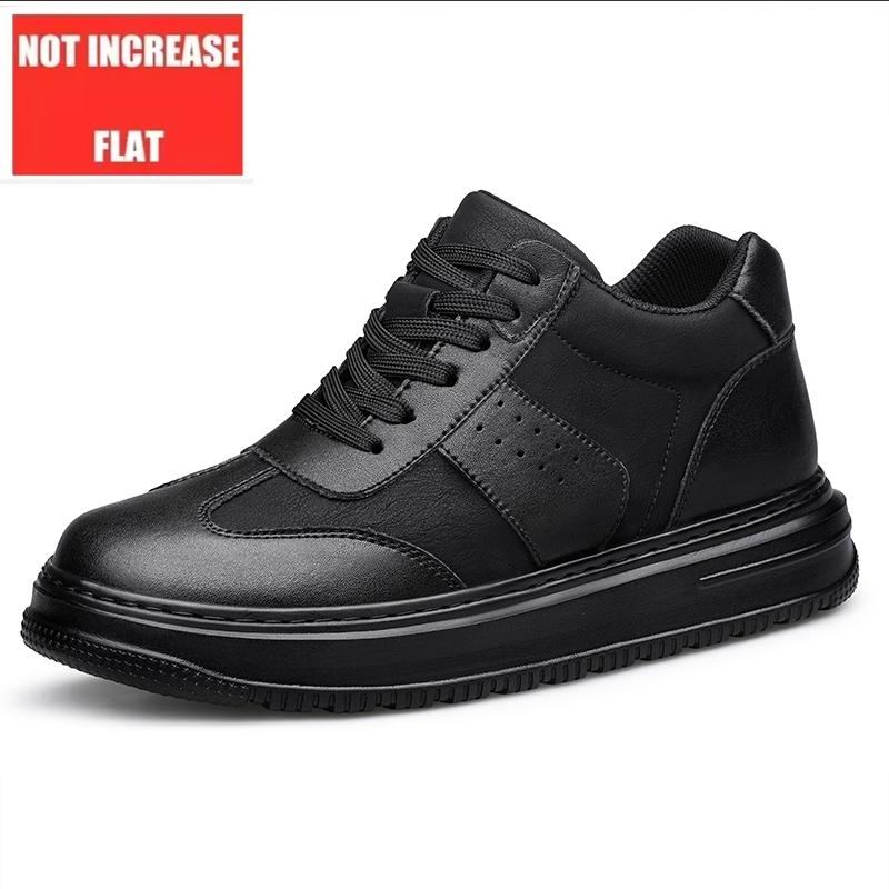 Plus Size White 6cm 8cm Elevator Board Shoes Men Sports Casual Sneakers Height Increase Shoes Invisible Man Taller Lifting Flats