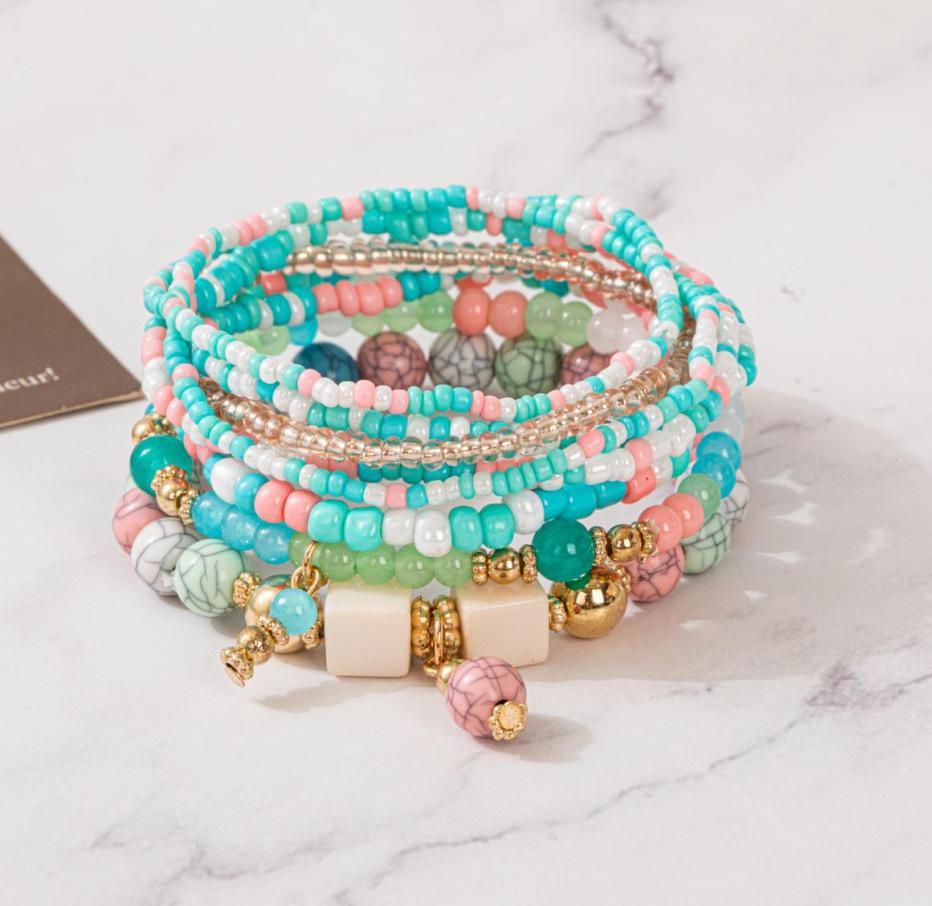 JYL TS Bracelet Rose  Multi-layer Enhances Romantic Beauty