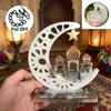 Moon Mosque Display Stand Resin Mold,Features a Hollow out Star and Sun Design for Handicrafts,Home Decor,Ramadan,Eid Gifts