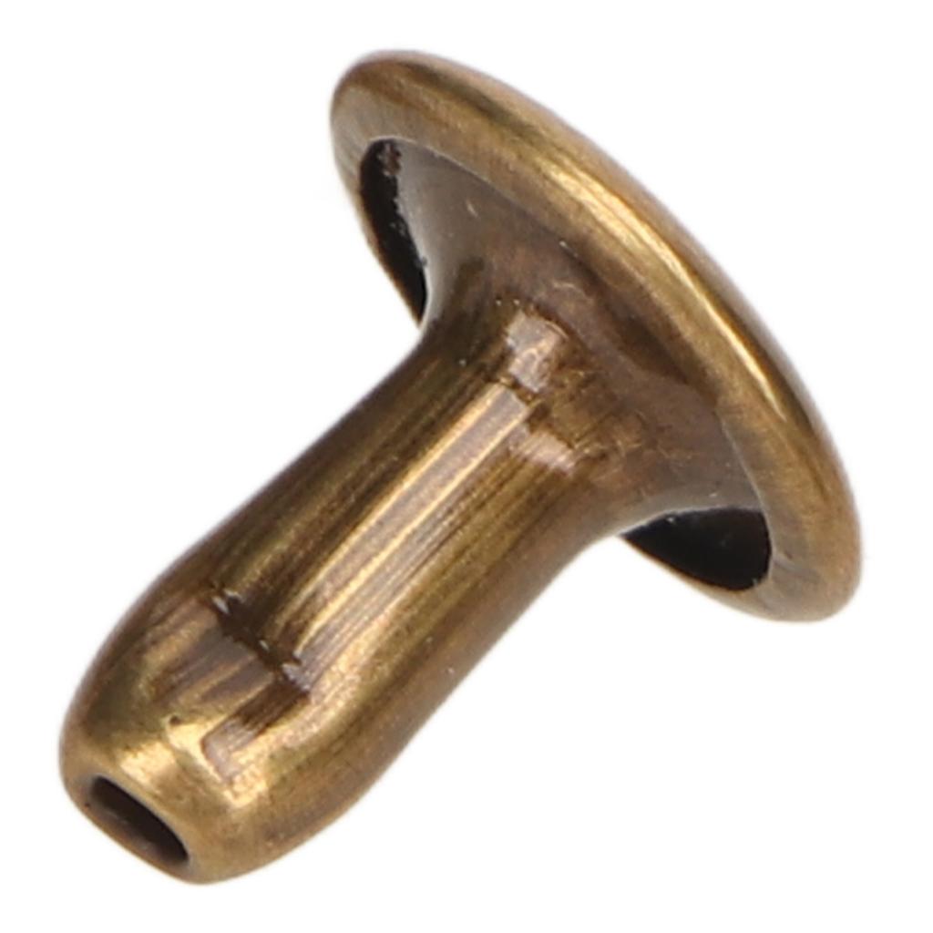 500 Sets Leather Rivets 8x8mm Electroplating Process High Hardness Iron   Double Sided Rivets for Hat Clothing