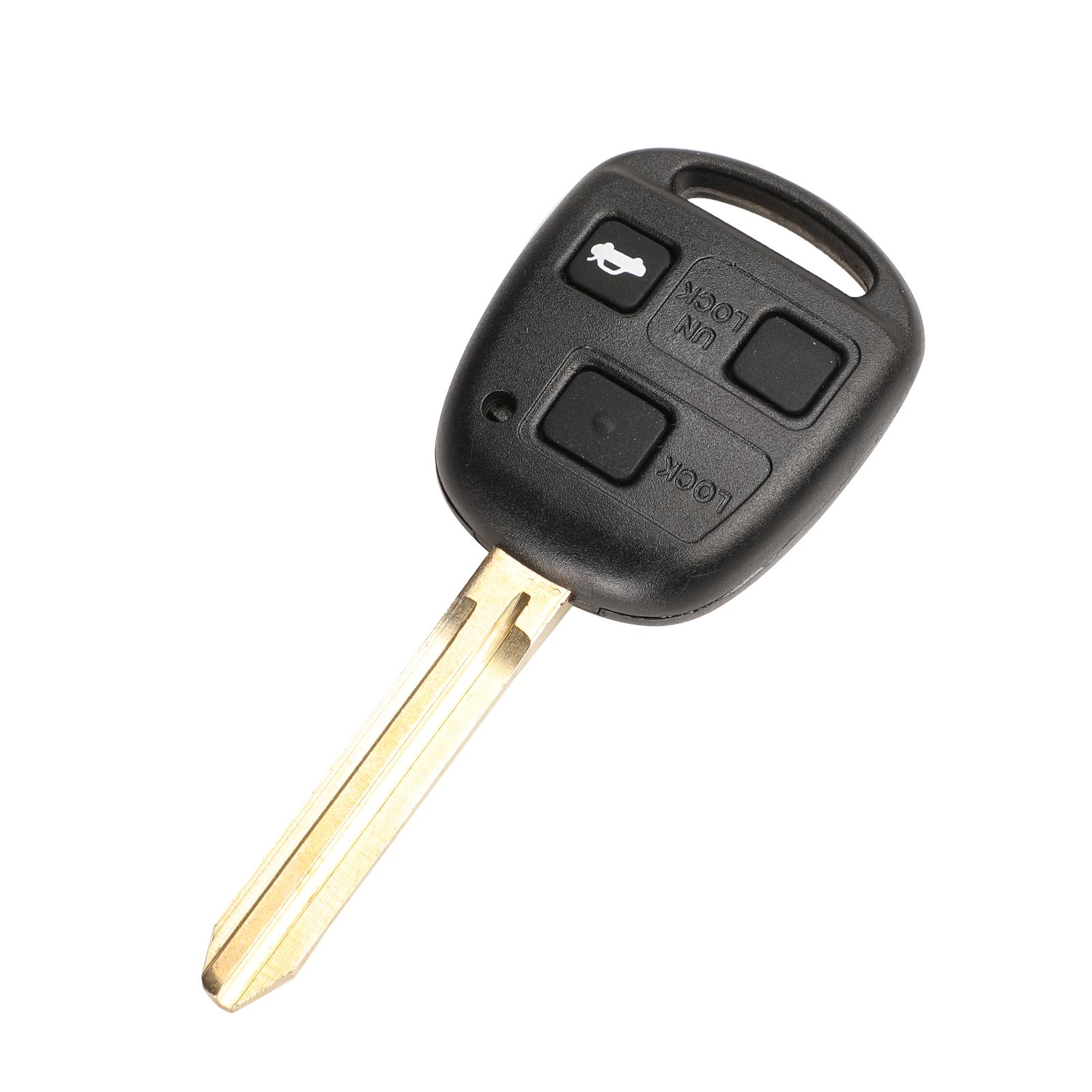 

jingyuqin Toy43 Toy48 2/3 кнопки чехол для автомобильного ключа чехол для Toyota Avensis Corolla для Lexus Rav4 с резиновой прокладкой детская кукла