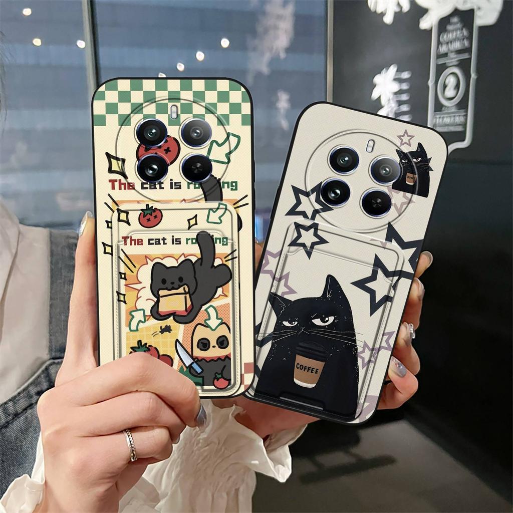 Durable Card Sleeve Phone Case For Realme12 Pro 5G/12Pro+/Extreme Edition Card Slot Full Wrap Protective Anti-knock Cute