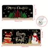 Set Christmas Kitchen Floor Mats Non Slip Washable Snowman Plaid Tree Snowflake Runner Rug for Family Xmas Holiday Decor