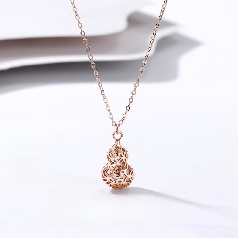 

Ожерелье из жемчуга «Тыква Фулу» для женщин, мода ретро, ниша, свет, роскошь, темперамент, старший кулон, подарок для женщин