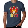 Awesome Since 1972 Cat Vintage 50th Birthday Tshirt Big And Tall Solid Color Tshirt