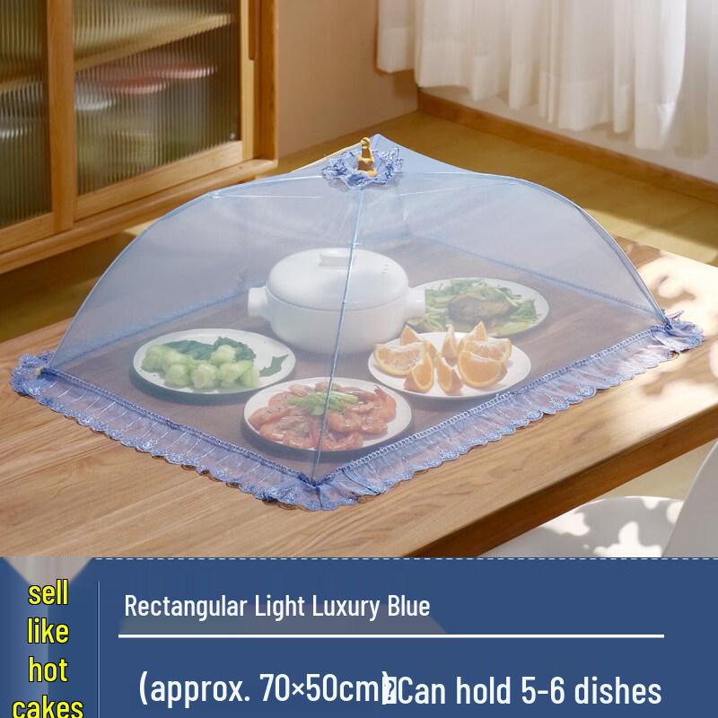 Folding Rectangular Fabric Food Cover