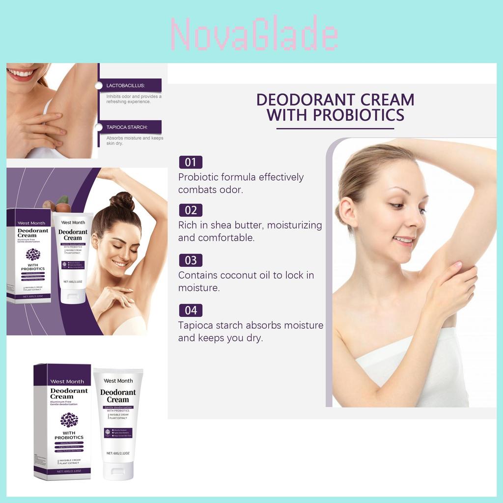 West Month Moisturizing Body Cream Lightweight Non Greasy Hydrating Skin Care 60g Perfect For Soft Glowing Skin