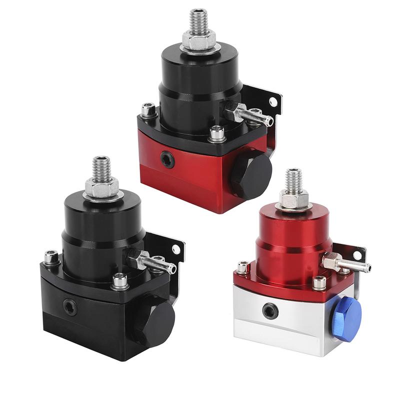 Universal Adjustable Fuel Pressure Regulator Fuel Pressure Regulator Adjustable Car Fuel Pressure Regulator Kit W/Gauge 100PSI
