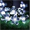 Cherry Blossom Solar LED String Lights: Colorful Outdoor Decor for Courtyards, Campgrounds, Weddings, Birthdays & More