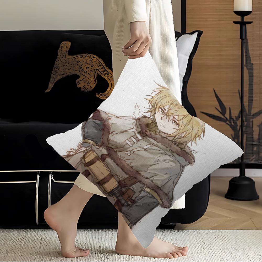 Vinland Saga Personalized Pillow Dust Cover Bedroom Kids Party Decoration Pillowcase Birthday Children Gift