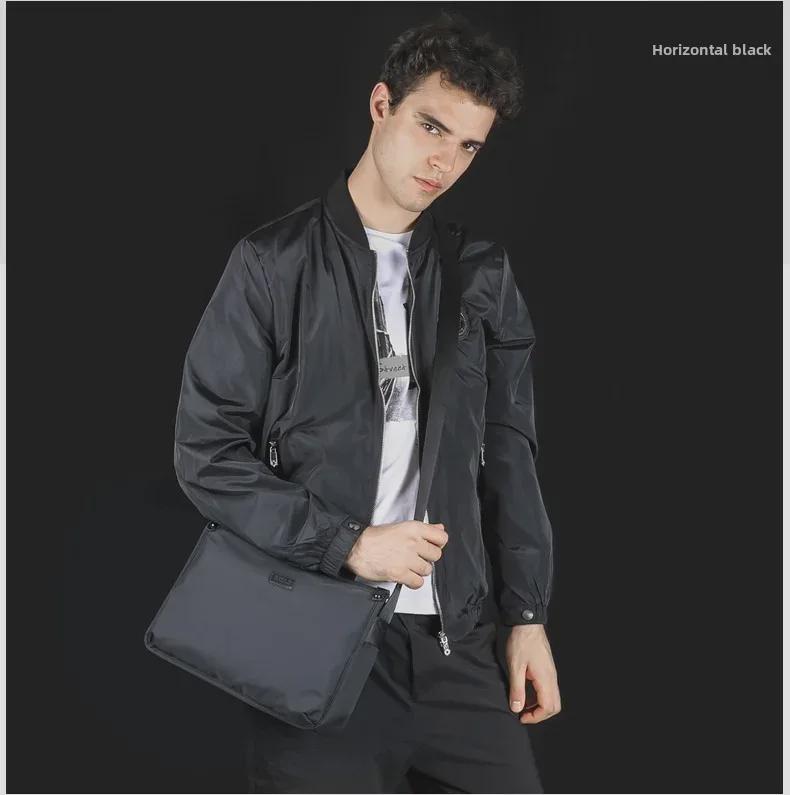 Geantă de umăr impermeabilă pentru bărbați Baojiaxi din pânză Oxford - Rucsac casual și geantă messenger