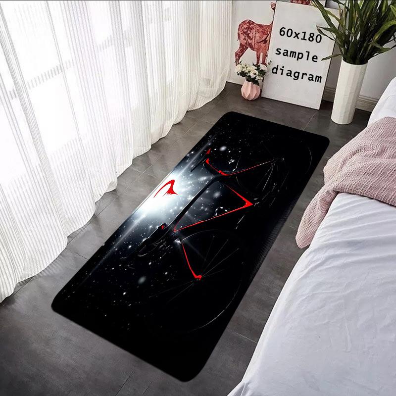 Bicycle Racing Bicycle Carpet Mat Rug - Red/Blue Dynamic Pattern Home Decoration for Living Room Bedroom Rugs for Bedroom
