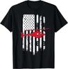 Patriotic Helicopter Flag T-Shirt Helicopter Pilot Gifts Tee Gift Unisex T-Shirt
