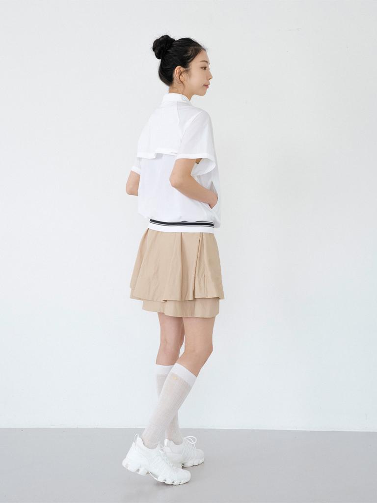 Nitina Shiny Double Flare Skirt Bg