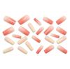 Medium-Length Gradient Bean Paste Color Detachable Nail Art Stickers