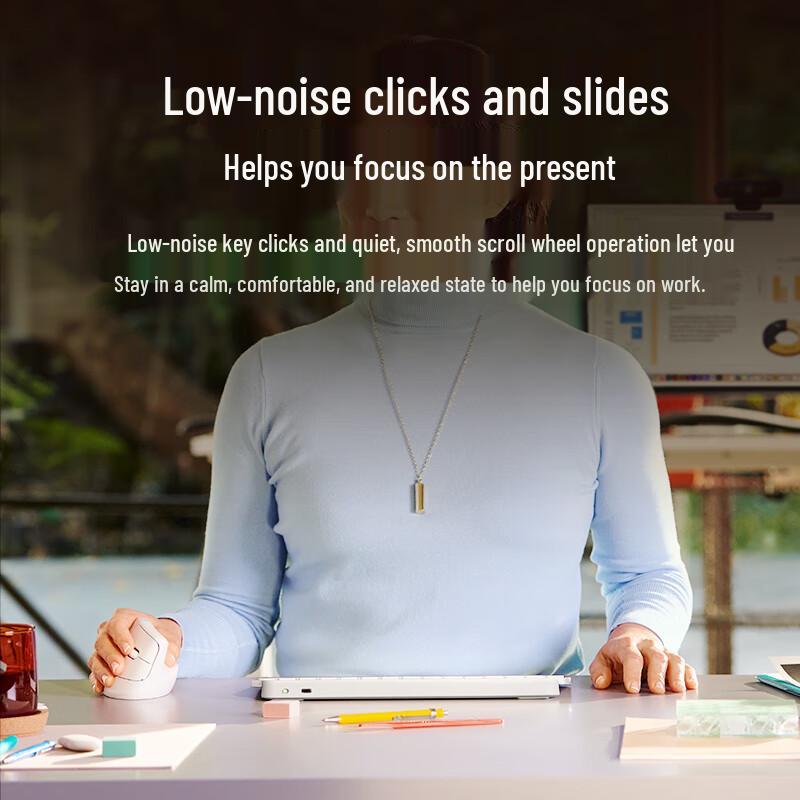 Logitech Lift Vertical Ergonomic Wireless Mouse for Small Hands