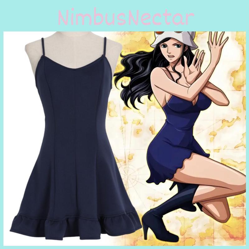One Piece Nico Robin Cosplay Dress For Women And Girls With Polyester Fabric For Anime Convention And Costume Events