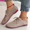 Women's Fashion Plus Size Lace-Up Round Toe Casual Shoes for Everyday Wear