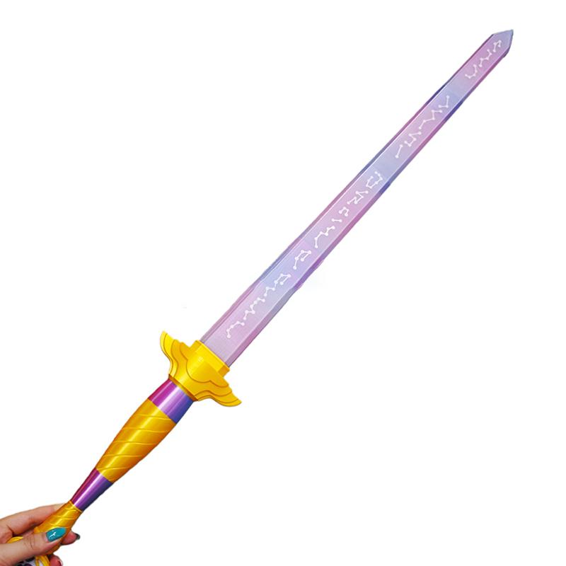 1 Pcs Cartoon Halloween Christmas Fancy Party Costume Accessories Disguise Demon Hunter Of Kpop Rumi Mira Cosplay Long Blade