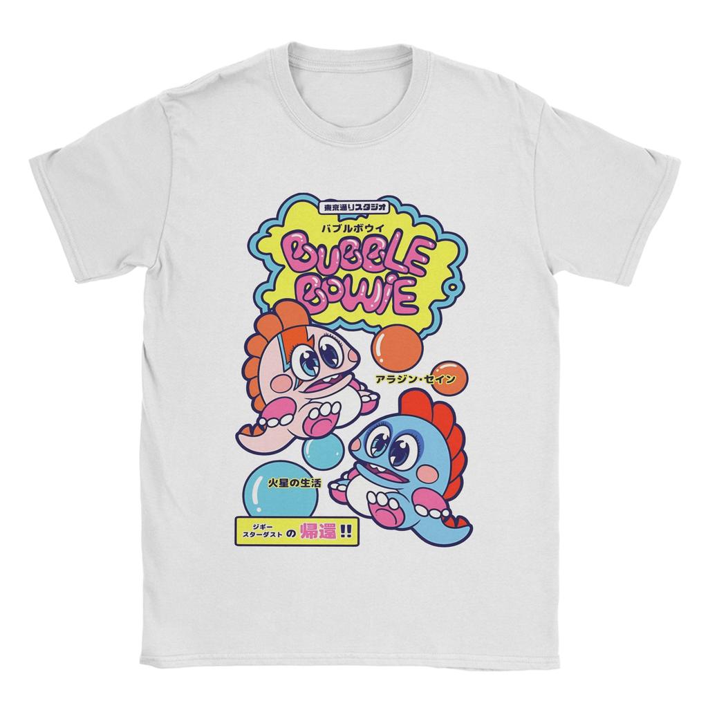 Unisex TShirt Bubble Bowie TShirts Popular  Summer Tee Shirt Streetwear Casual Cotton Tops Gift
