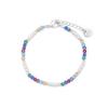 Bracelet - LUXENTER - Sury - Cristal multicolore - Finition rhodium - Alliage acier 16+3 cm