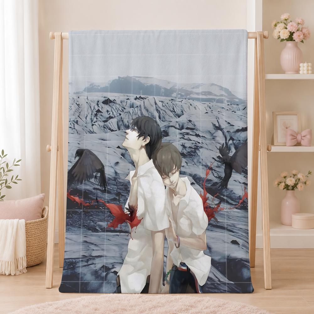 Popular Anime Z-Zankyou No TerrorS Throw Summer Flannel Throw Blanket Soft Antistatic Washable KidFriendly Couch Bed