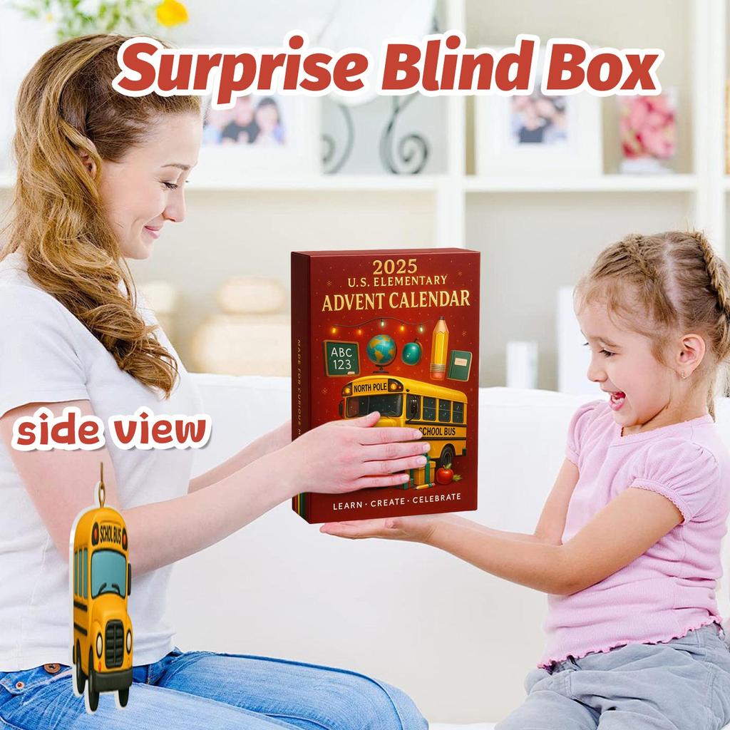 Nedräkningskalendern innehåller 24 presenter, en nedräkningskalender och en överraskningspresent