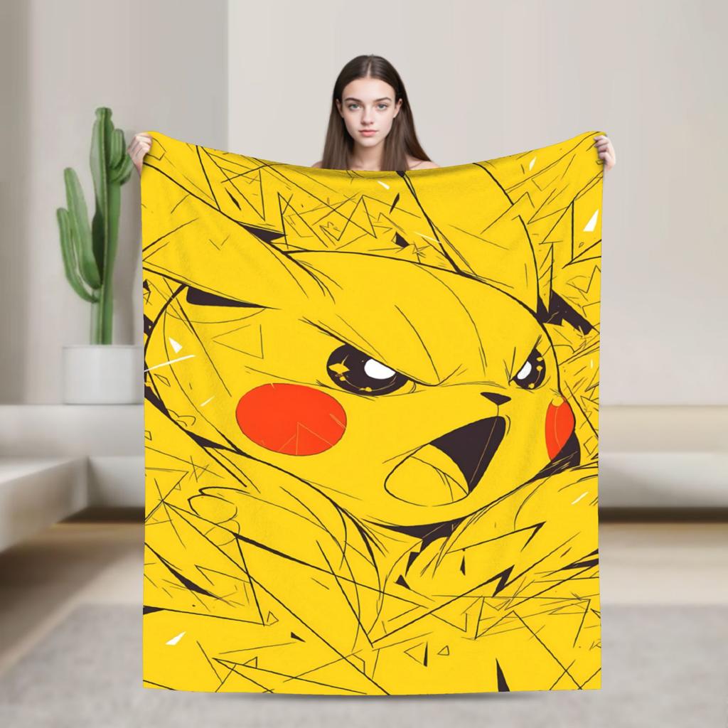 Bulbasaur Bloom Manga Blanket Quality Warm  Bedding Throws Winter Students Couch Chair Sofa Bed Fashion Bedspread